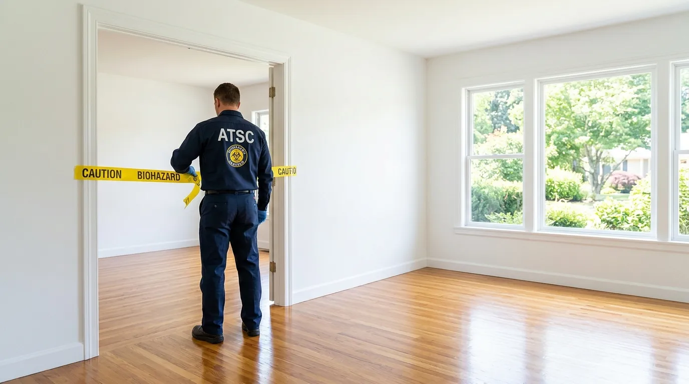 Certified biohazard cleanup crew performing Decomposition Cleanup in South Euclid